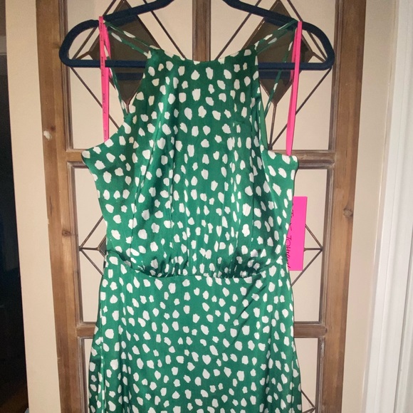 Betsey Johnson Green Dots Dress SIZE 6 - Picture 2 of 12